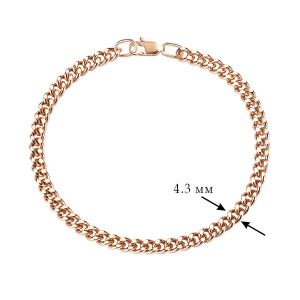 Браслет из золота 585 пробы KRASTSVETMET НБ 12-002ПГ d.1.20