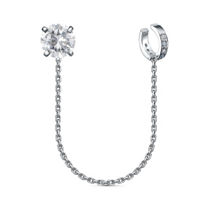 Серьги из серебра 925 пробы с фианитом SALAKATOV 421-10-682