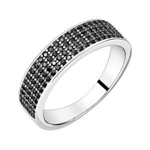 Кольцо из серебра 925 пробы с фианитом JUVEDEL КЛ-5755Ч