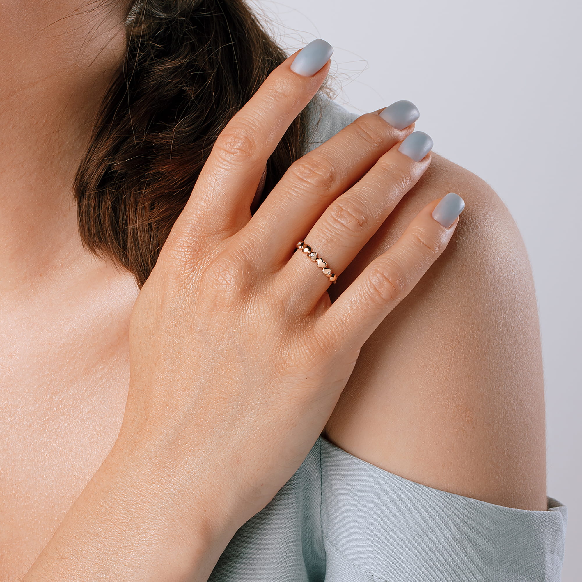 Кольцо из золота 585 пробы с фианитом DINASTIA 006821-1102 