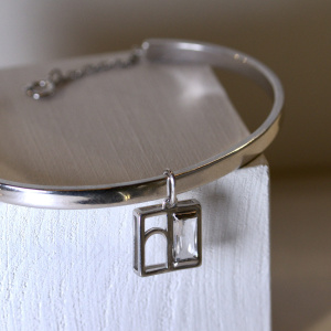 Кулон из серебра 925 пробы с горным хрусталём ATMA 03-13-0025-3