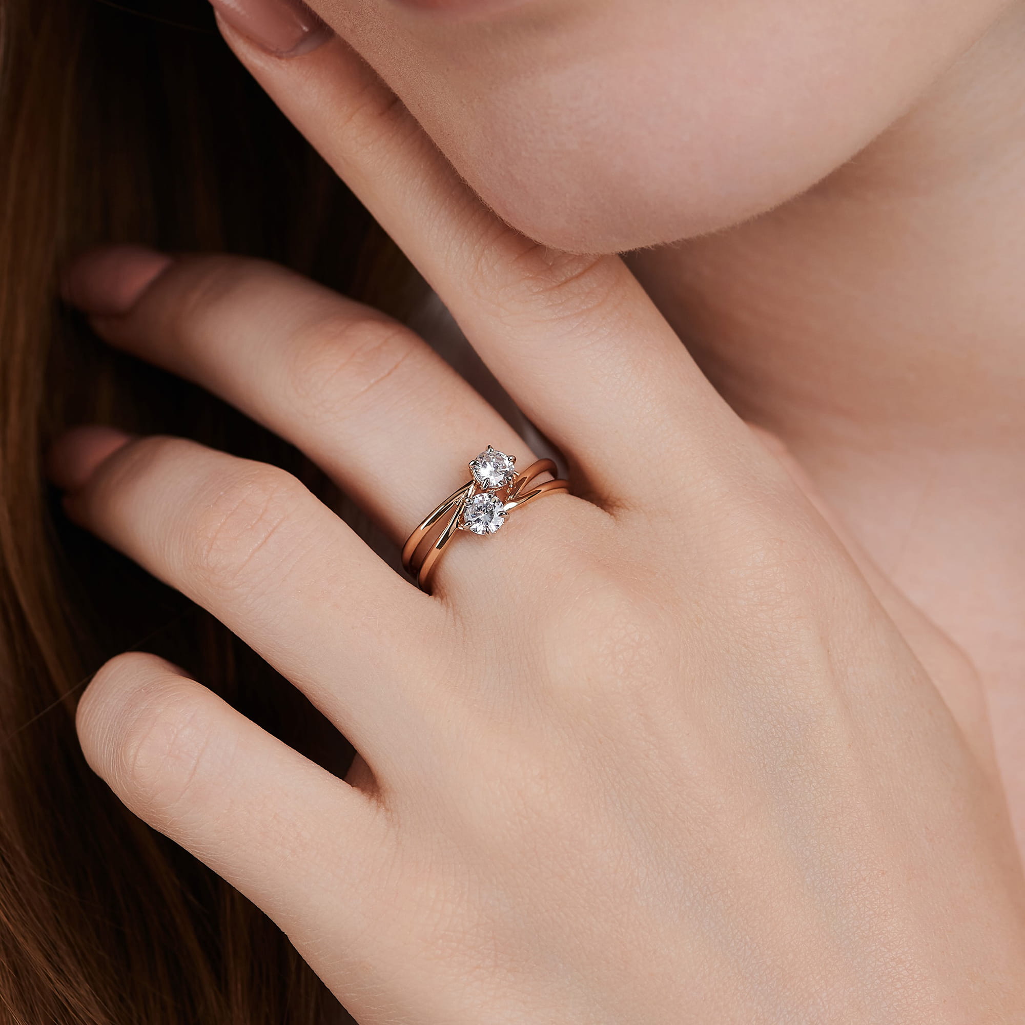 Кольцо из золота 585 пробы с фианитом ГОЛДЕН ГЛОБ КольцоКЛ-33/20,0/бцФ/з585 Золото 585 пр.