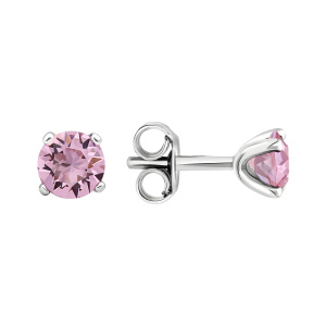 Серьги из серебра 925 пробы с кристаллом swarovski TALANT 12-72-000Ч-26412