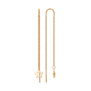 Серьги из золота 585 пробы DINASTIA 014932-1000