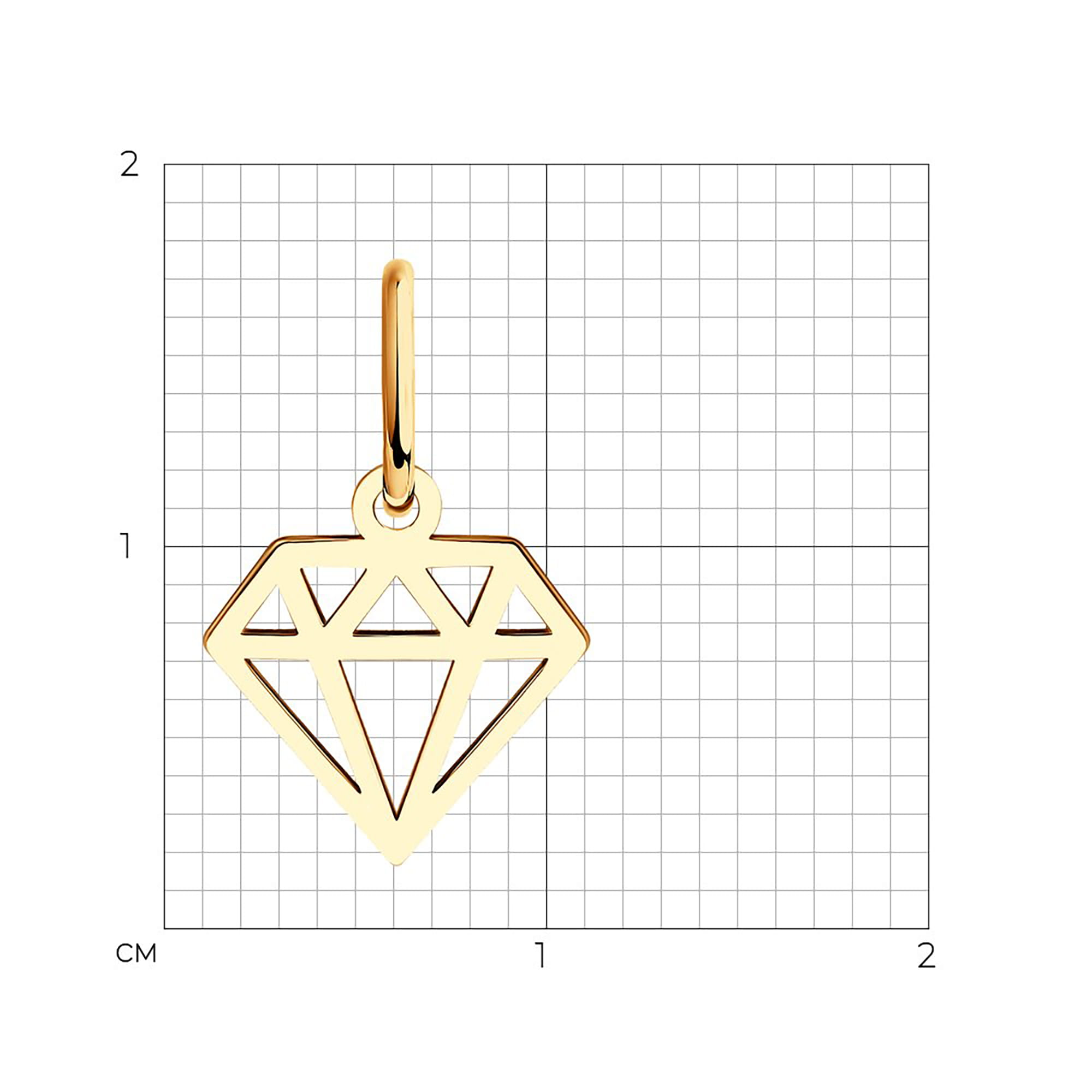 Кулон из золота 585 пробы SOKOLOV 51-130-01118-1 Золото 585 пр.