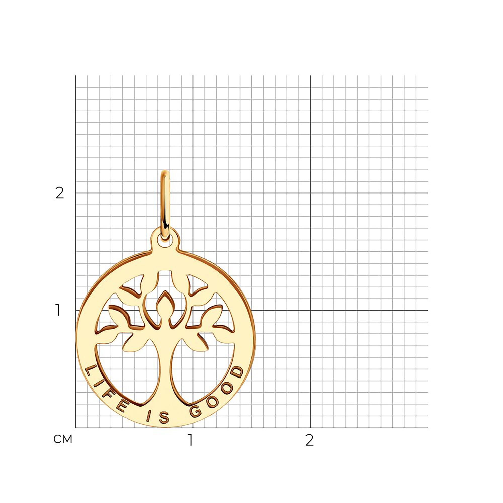 Кулон из золота 585 пробы SOKOLOV 51-130-02004-1 Золото 585 пр.