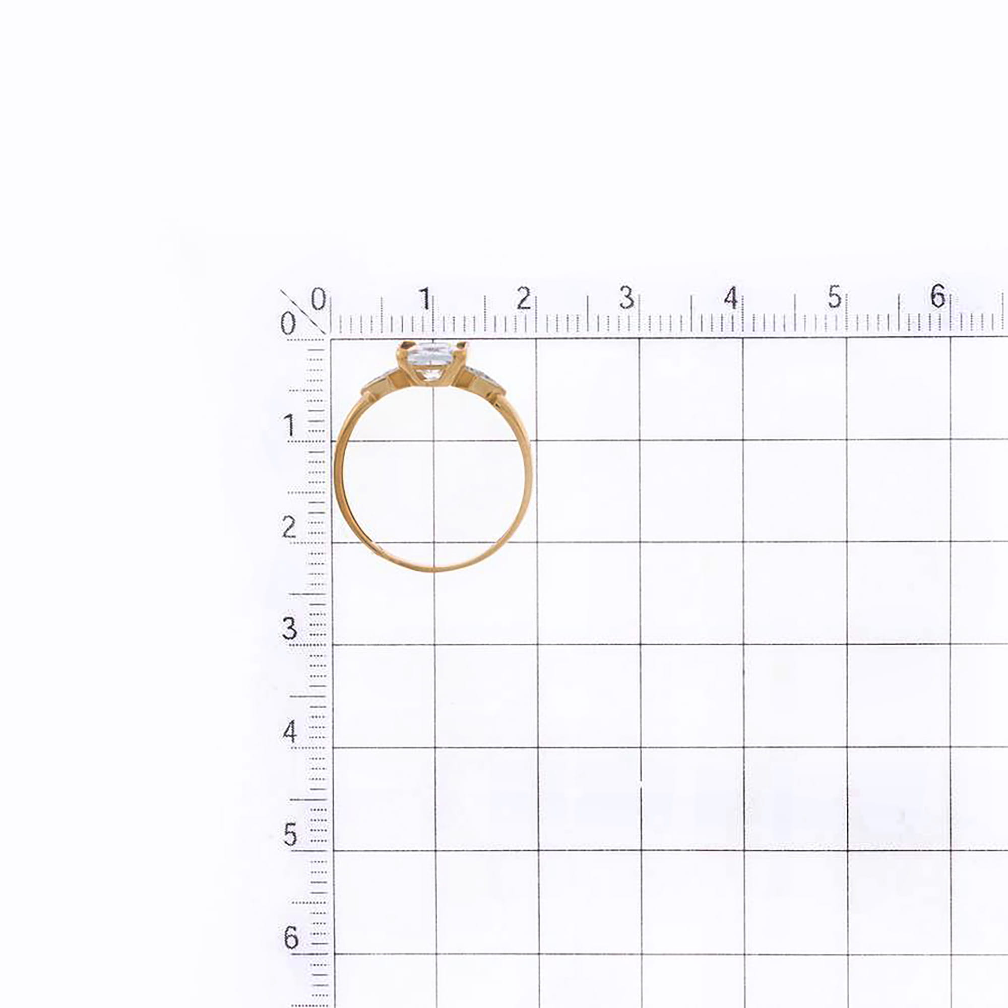 Кольцо из золота 585 пробы с фианитом KARATOV Т14201А322 