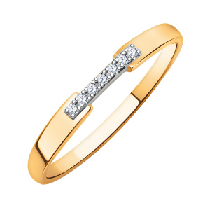 Кольцо из золота 585 пробы с фианитом ATOLL 10703