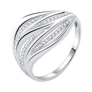 Кольцо из серебра 925 пробы с фианитом TALANT 20-72-0001-25457