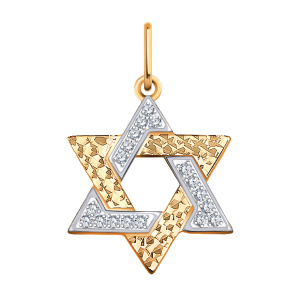 Кулон из золота 585 пробы с фианитом ATOLL 3334а