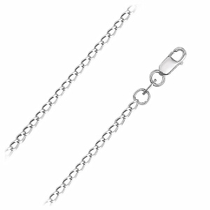 Цепь из серебра 925 пробы KRASTSVETMET НЦ 22-010АЮ-3 d.1.20