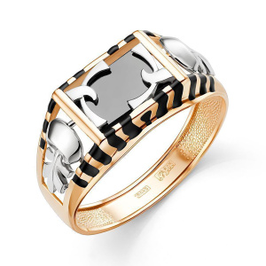 Печатка из золота 585 пробы с ониксом КАРАВАЕВСКАЯ ЮВЕЛИРНАЯ ФАБРИКА 31-0298