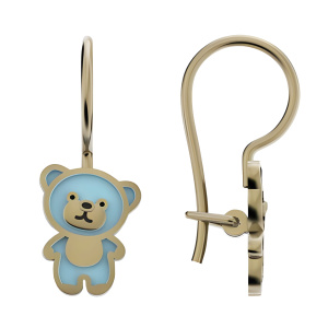 Серьги из золота 585 пробы с эмалью DINASTIA 016832-1680