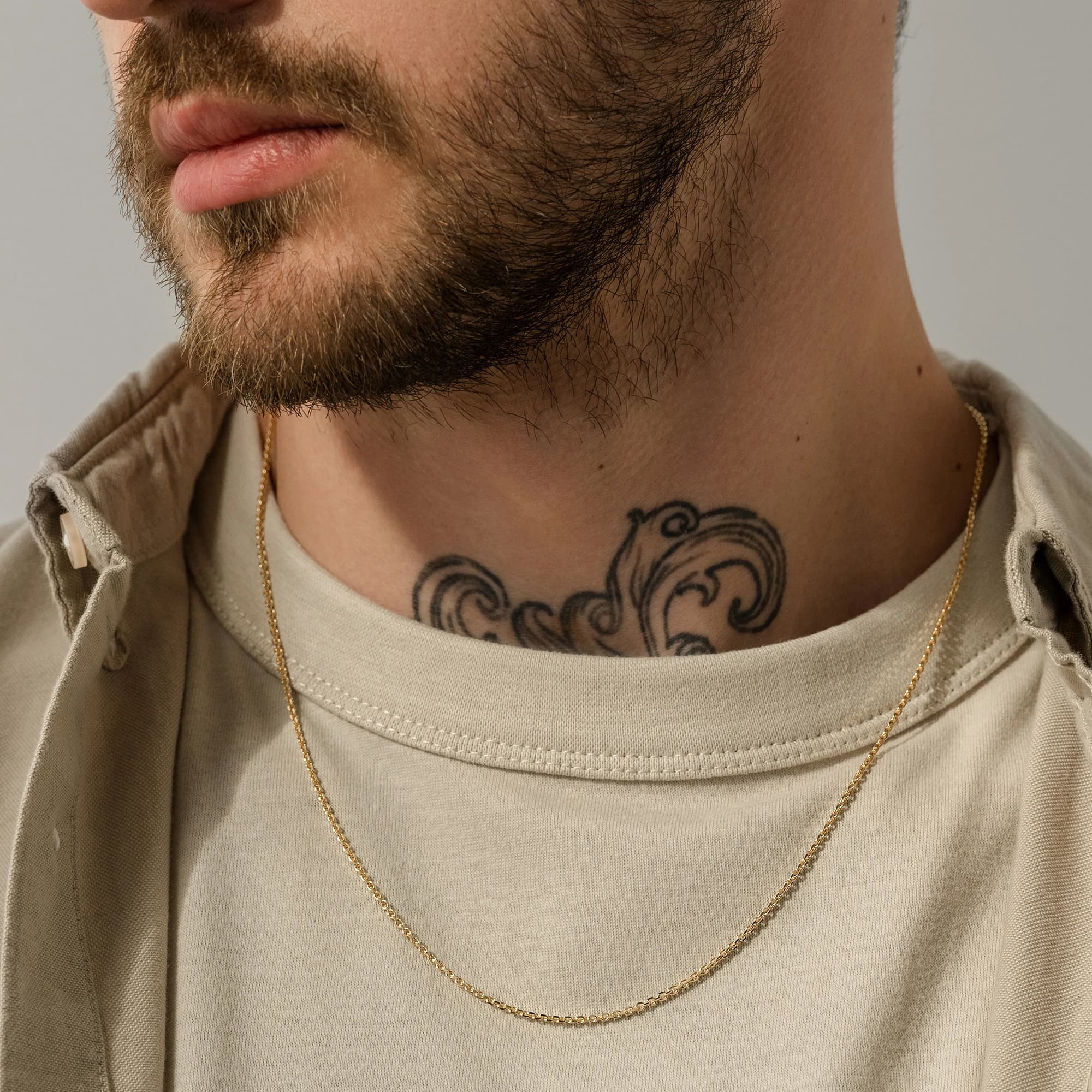 Цепь из золота 585 пробы KRASTSVETMET НЦ 15-053 d.0.30 Золото 585 пр.