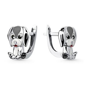 Серьги из серебра 925 пробы со шпинелью АЛМАЗ-ХОЛДИНГ 364701D559-2