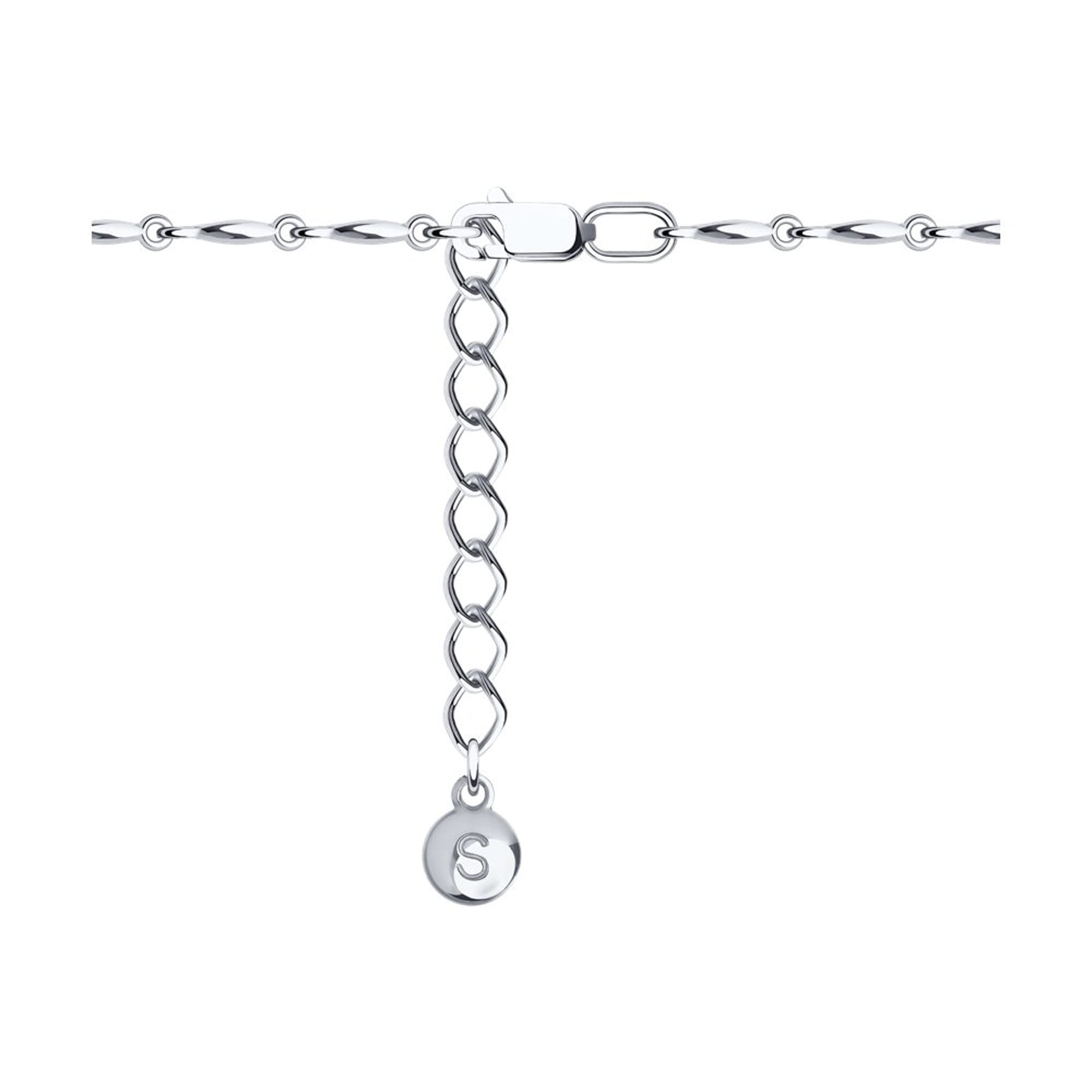 Браслет из серебра 925 пробы с фианитом SOKOLOV 94050306 Серебро 925 пр.