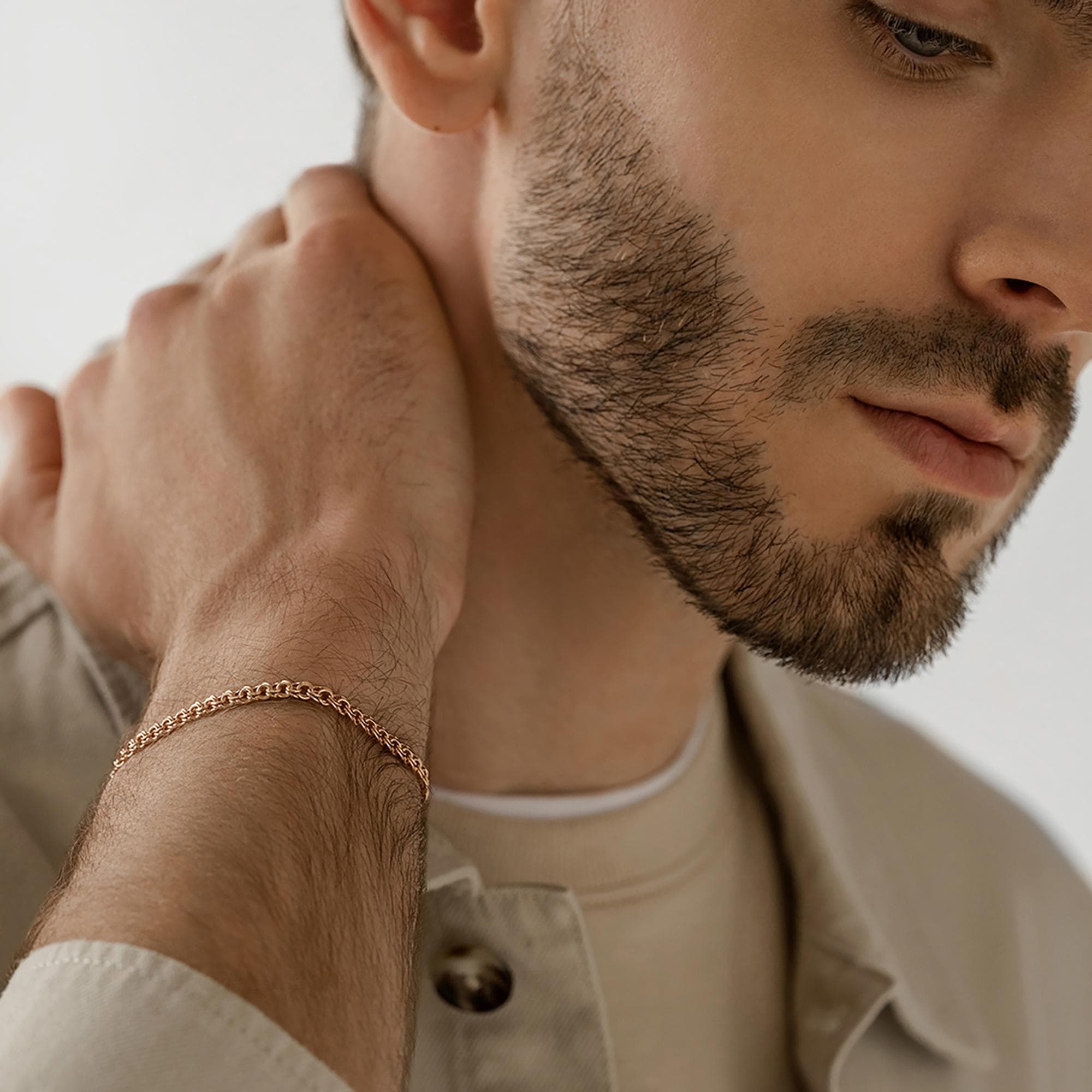 Браслет из золота 585 пробы KRASTSVETMET НБ 12-316ПГ d.0.60 Золото 585 пр.