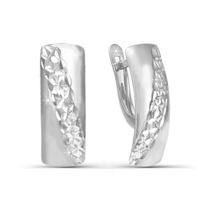 Серьги из серебра 925 пробы DEL'TA с220256