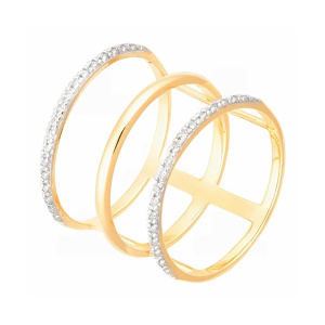 Кольцо из золота 585 пробы с фианитом АЛЕКСАНДРА ЮЗ к851