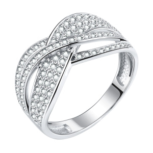 Кольцо из серебра 925 пробы с фианитом TALANT 20-72-0001-10523