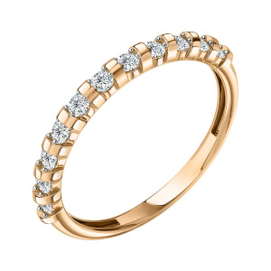 Кольцо из золота 585 пробы с фианитом SANIS 01-118615