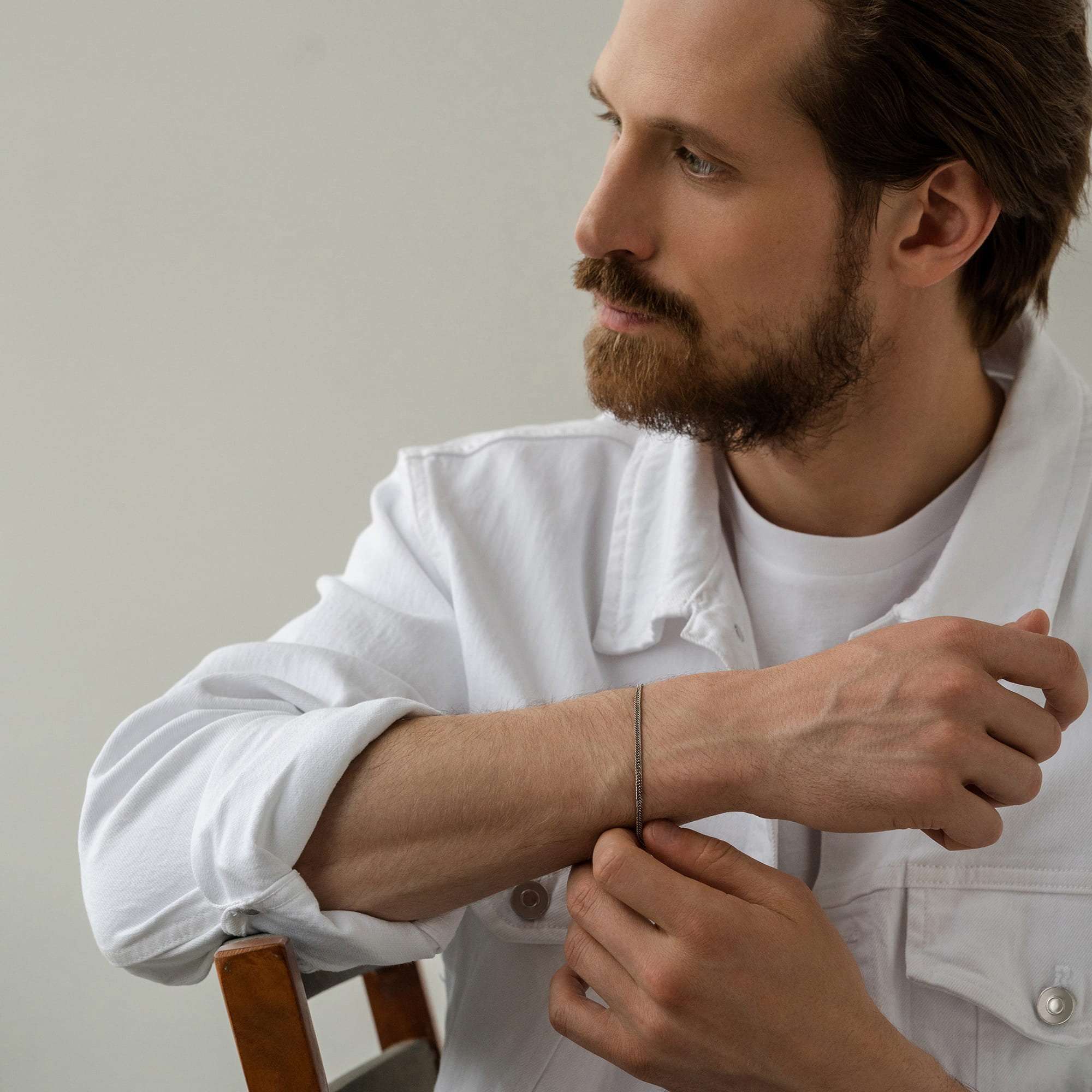 Браслет из серебра 925 пробы KRASTSVETMET НБ 22-023Ю-3  d.0.5 Серебро 925 пр.