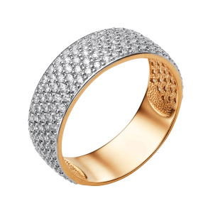 Кольцо из золота 585 пробы с фианитом DINASTIA 001161-1102