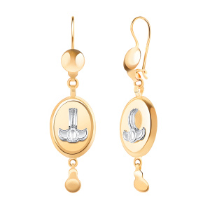 Серьги из золота 585 пробы ATOLL 2824