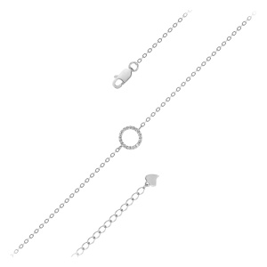 Браслет из серебра 925 пробы с фианитом JUVEDEL ПР-3858