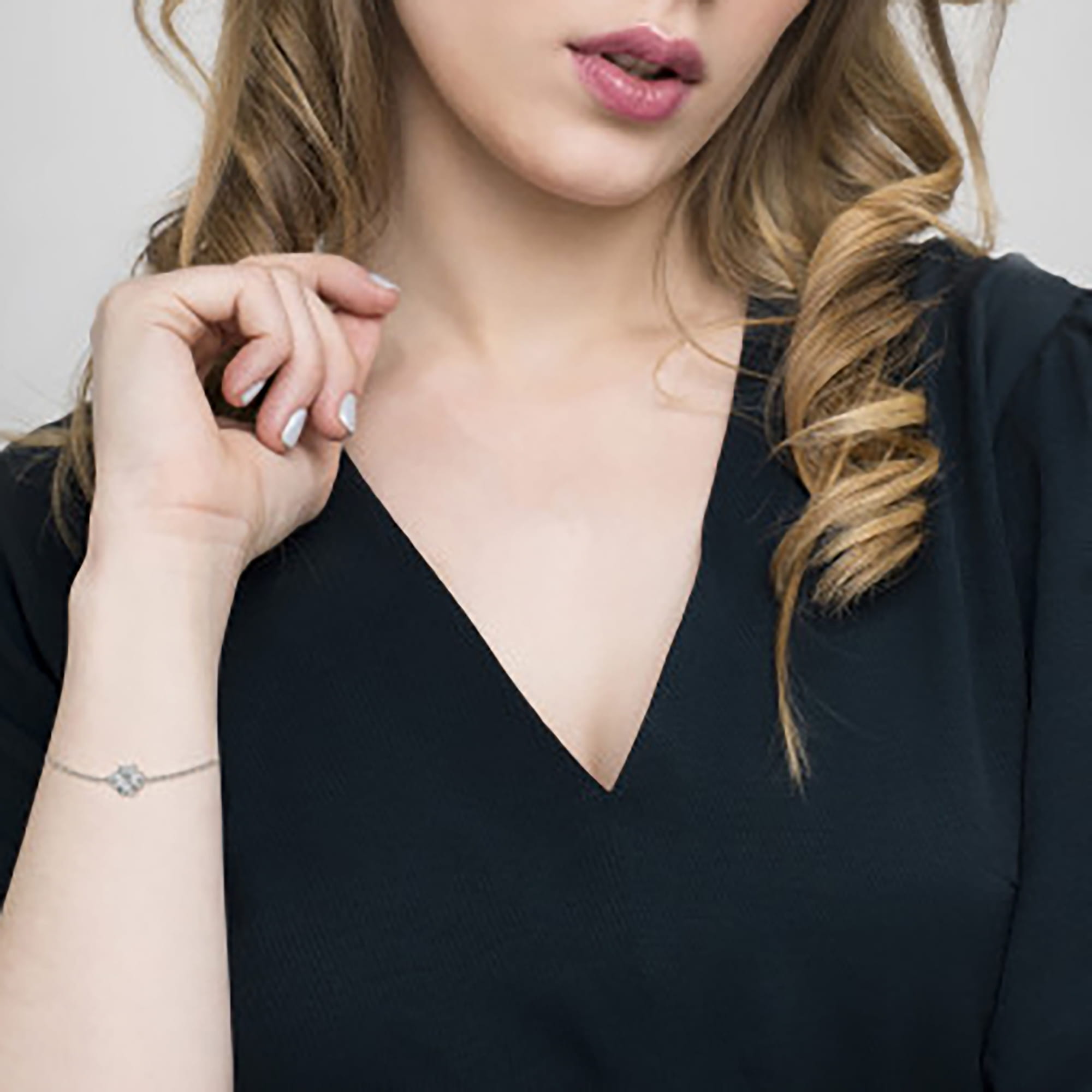 Браслет из серебра 925 пробы с фианитом JUVEDEL ПР-1961 Серебро 925 пр.