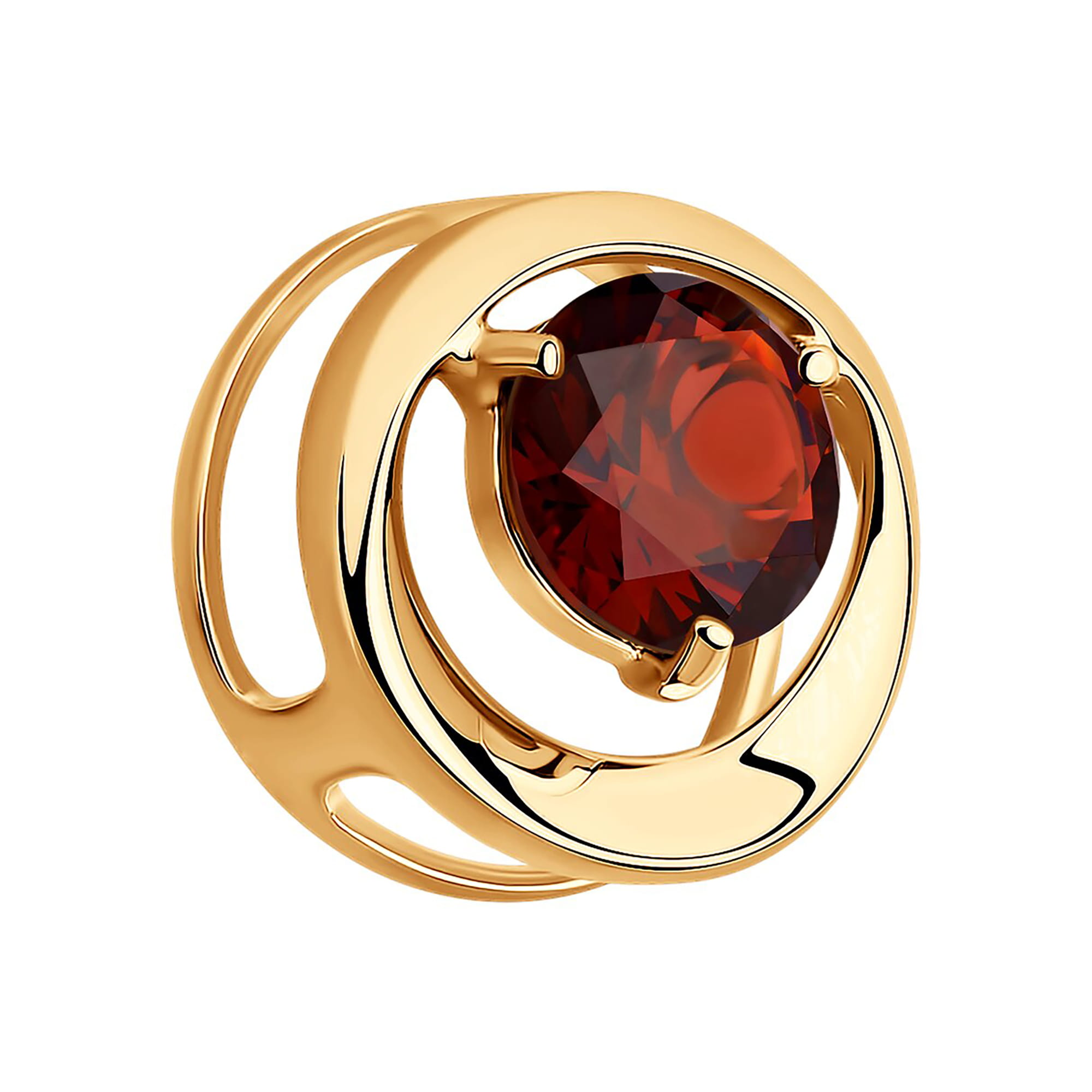 Кулон из золота 585 пробы с гранатом SOKOLOV 731348 Золото 585 пр.