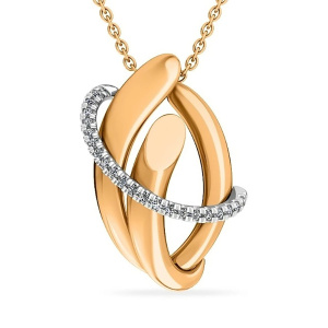 Кулон из золота 585 пробы с фианитом SANIS 08-316744