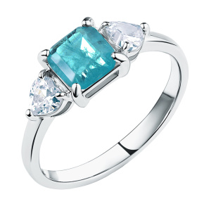 Кольцо из серебра 925 пробы с фианитом TALANT 20-72-0П01-15367