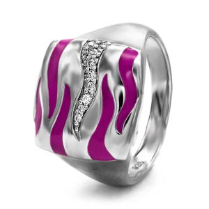 Кольцо из серебра 925 пробы с эмалью AR1763Z,E3/R