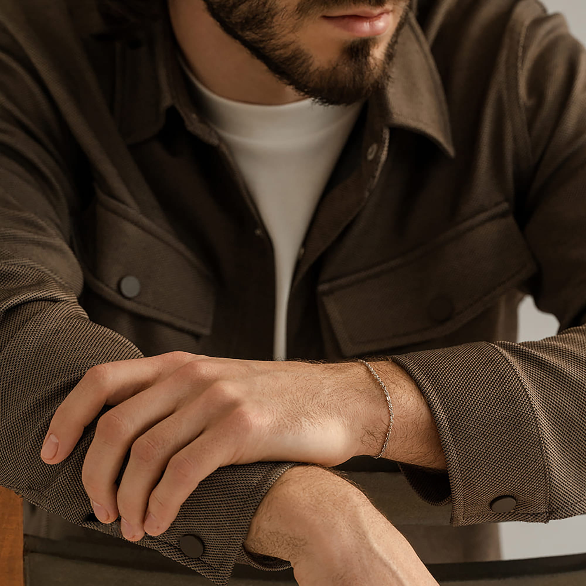 Браслет из серебра 925 пробы KRASTSVETMET НБ 22-028Ю-3  d.0.40 Серебро 925 пр.