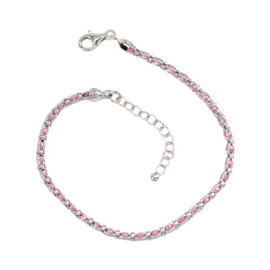 Браслет из серебра 925 пробы с фианитом АЛЬФА-КАРАТ 280KRNZRROR.P.