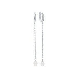 Серьги из серебра 925 пробы с жемчугом JUVEDEL СЛ-3425