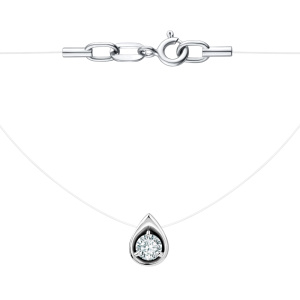 Колье из серебра 925 пробы с фианитом TALANT 33-72-0001-29619