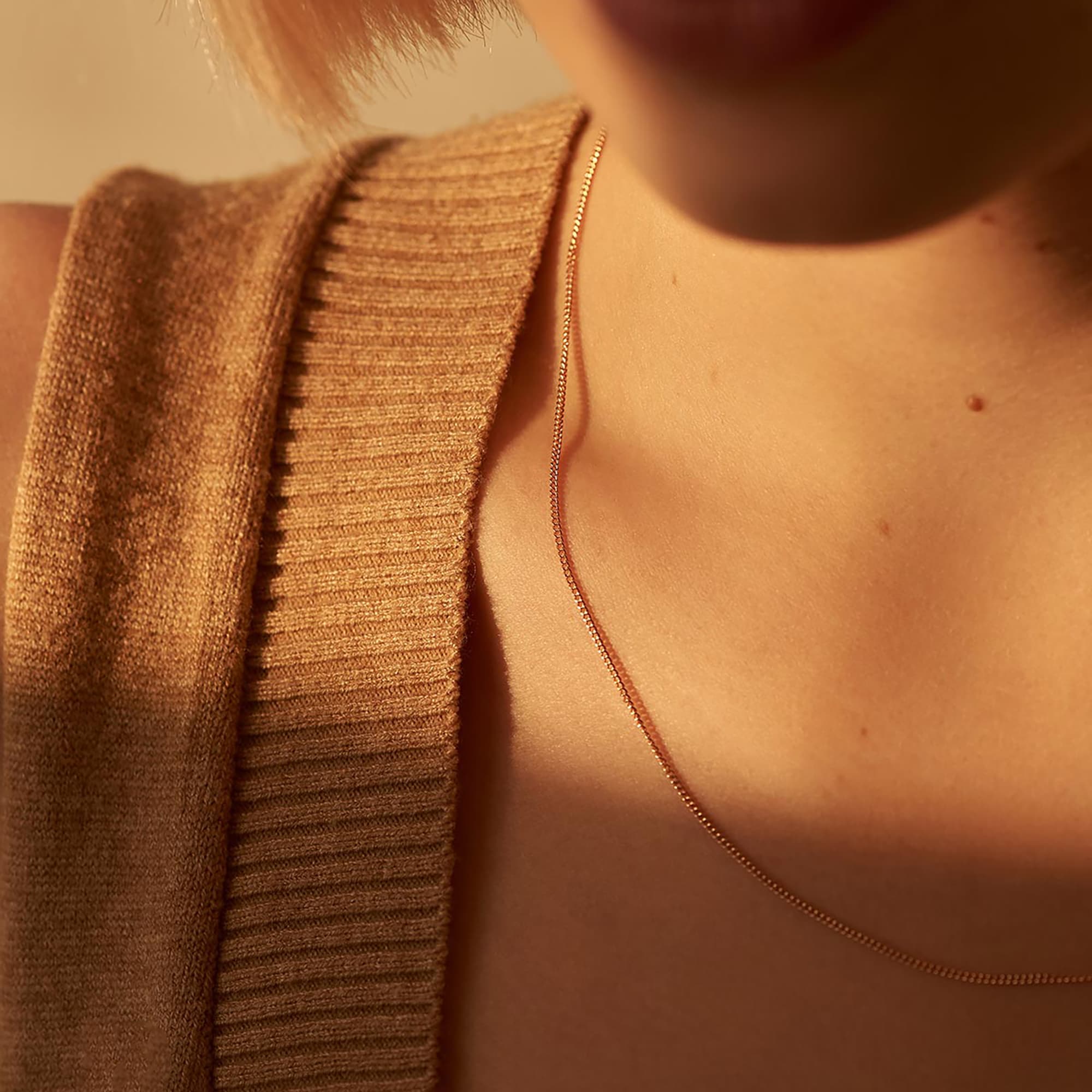 Цепь из золота 585 пробы KRASTSVETMET НЦ 12-002 d.0.35 Золото 585 пр.