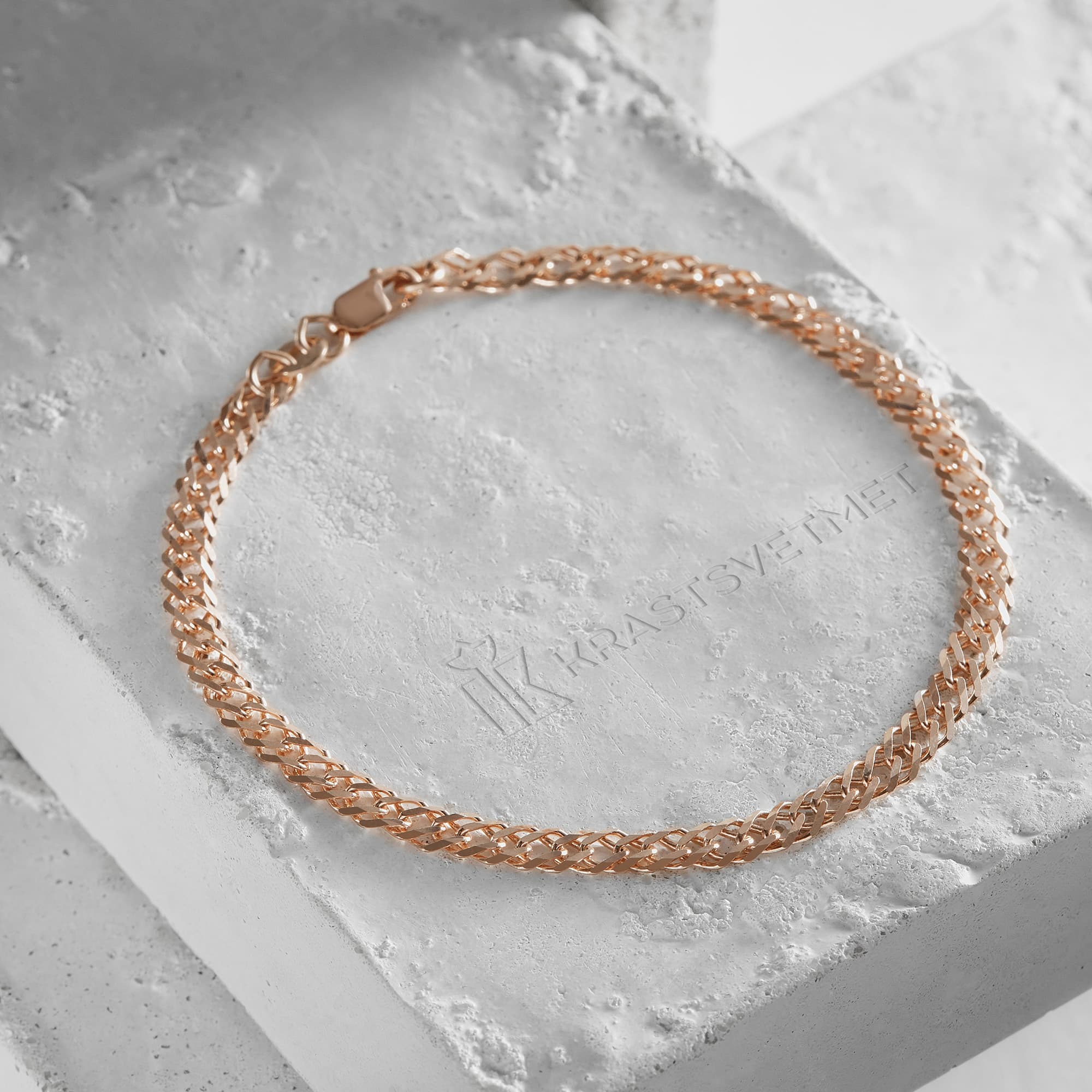 Браслет из золота 585 пробы KRASTSVETMET НБ 12-076 d.0.60 Золото 585 пр.