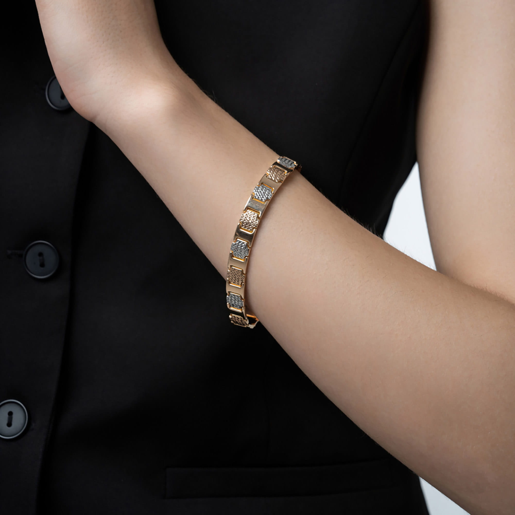 Браслет из золота 585 пробы МАГНАТ А 023118 Золото 585 пр.