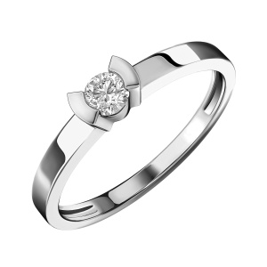 Кольцо из золота 585 пробы с фианитом SANIS 21-117393