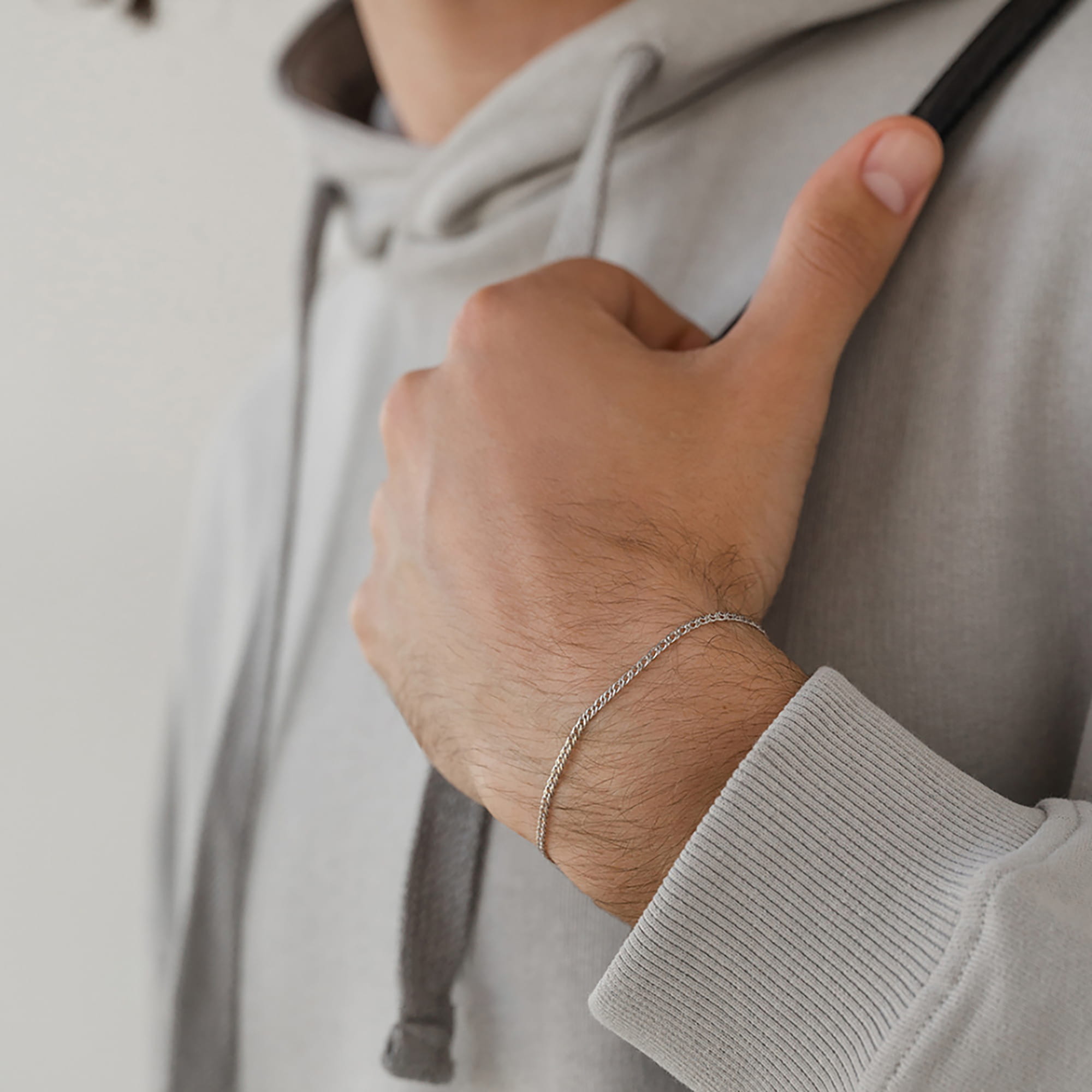 Браслет из серебра 925 пробы KRASTSVETMET НБ 22-076Ю-3 d.0.35 Серебро 925 пр.