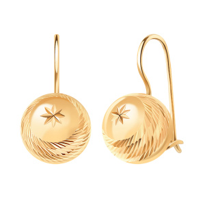 Серьги из золота 585 пробы ATOLL 2615а