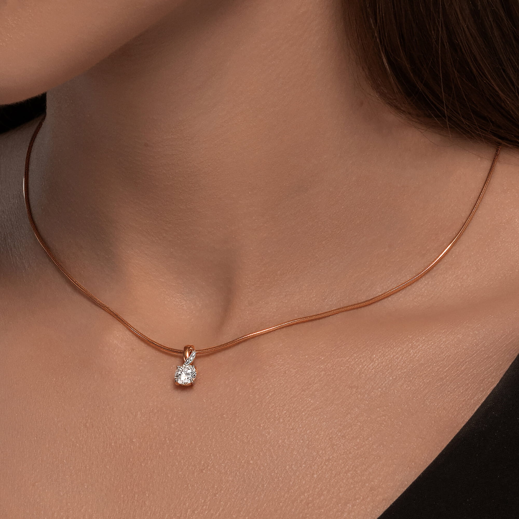 Кулон из золота 585 пробы с фианитом SOKOLOV 036592 Золото 585 пр.