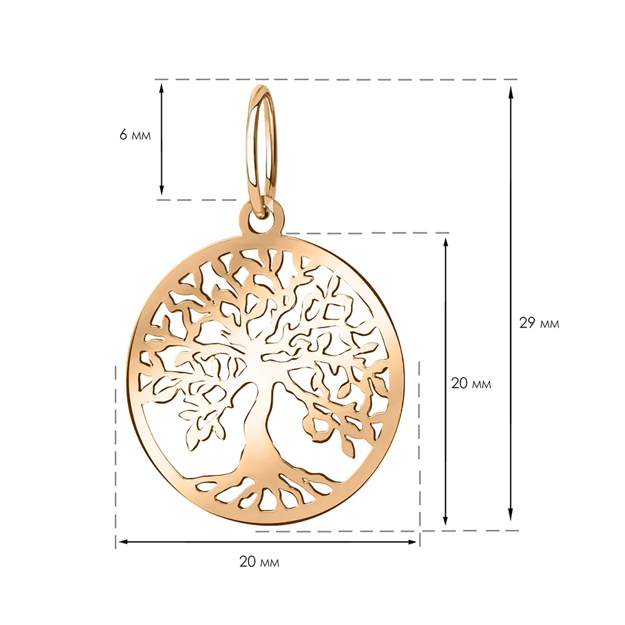 Кулон из золота 585 пробы SANIS 02-308080 Золото 585 пр.