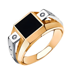 Печатка из золота 585 пробы с ониксом SANIS 08-540150