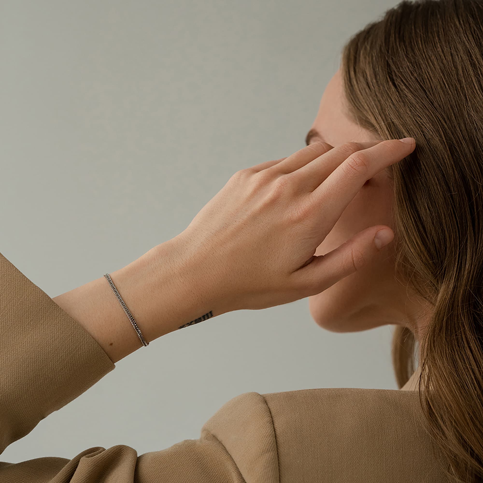 Браслет из серебра 925 пробы KRASTSVETMET НБ 22-023Ю-3 d.0,50 Серебро 925 пр.