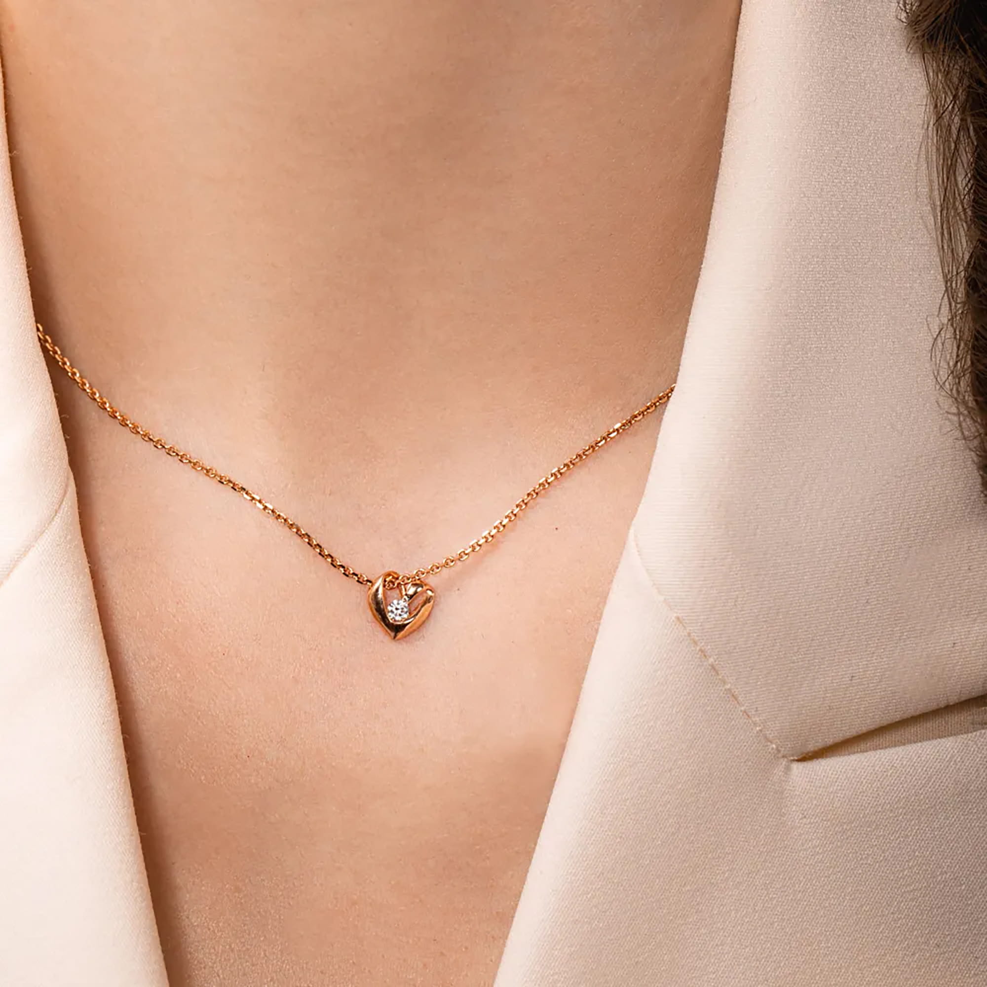 Кулон из золота 585 пробы с фианитом SANIS 01-315139 