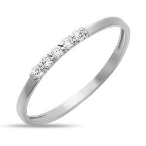 Кольцо из золота 585 пробы с фианитом SANIS 21-115299